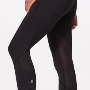 Lululemon pace rival crop black leggings